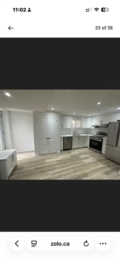 2 Bedroom and 1 washroom Legal Basement with freshly renovations. Separate Laundry. Pot Lights Insta...