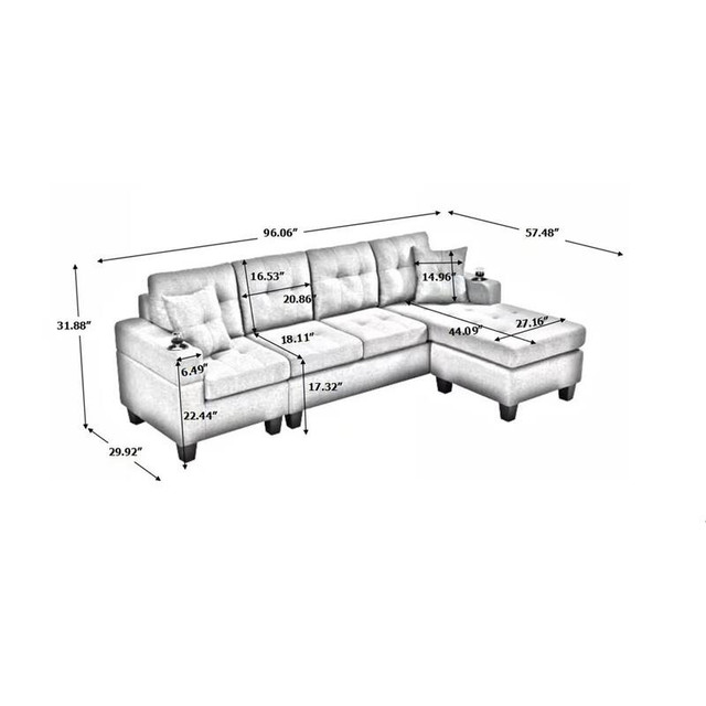 Limited Stock Unlimited Luxury Clearance Sectional Sofa Set Sale in Couches & Futons in Ottawa - Image 4