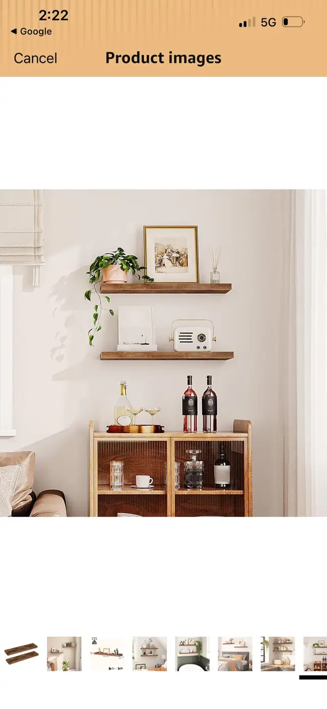 New Floating Wall Shelves (Set of 2) in Home Décor & Accents in Mississauga / Peel Region - Image 8