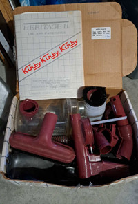 Kirby vacuum kit & holder...excellent condition(most new)