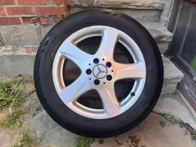 Mercedes 17" Rims & Tires – Set of 4 Selling a set of 4 Mercedes rims and tires. We had them on our...