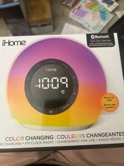 iHome Color Changing Alarm Clock Radio, View more