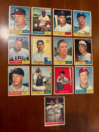 1961 Topps baseball cards lot of 261 w/some high #s