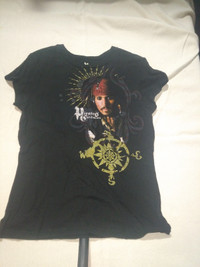 shirt: Disney Pirates of the Caribbean captian Jack Large NEW