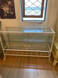  /Glass and metal cabinet