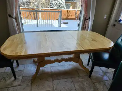 Solid wood table with 5, 6 or 7ft extension, View more