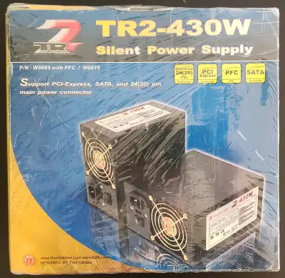 New & Sealed Thermaltake TR2-430W Silent Power Supply (W0070RU), View more