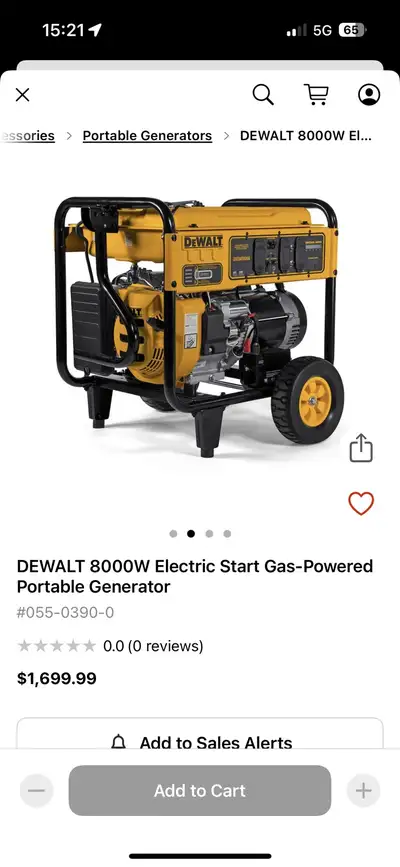 Grosse Génératrice 10000/ 8000w DeWalt Large Generator, View more