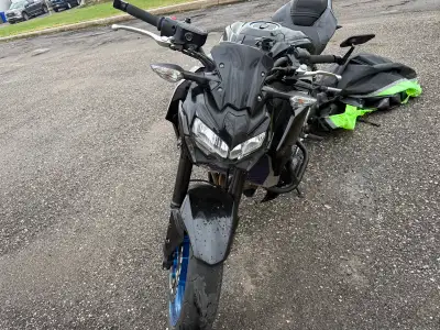 Clean, well-maintained bike with tasteful upgrades and a sharp look. Kawasaki blue frame paired with...