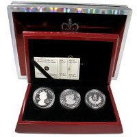 2012 CANADA $20 QUEEN'S DIAMOND JUBILEE PURE SILVER 3-COIN SET