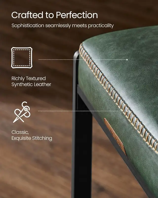 Modern counter Height Bar Stool, Synthetic Leather Stitching in Chairs & Recliners in Markham / York Region - Image 8