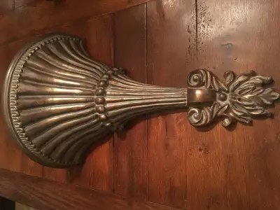 Resin Castle Display Shelf Golden Antiqued Pedestal Hang Room De, View more