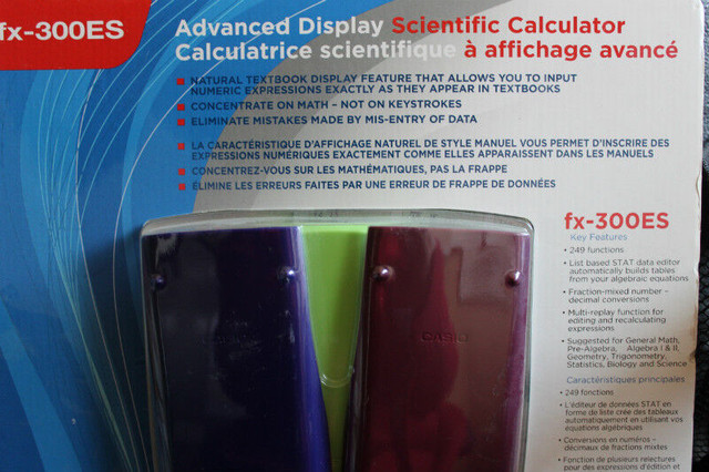 Casio Advanced Display Scientific Calculator fx-300 ES -New in General Electronics in Moncton - Image 3