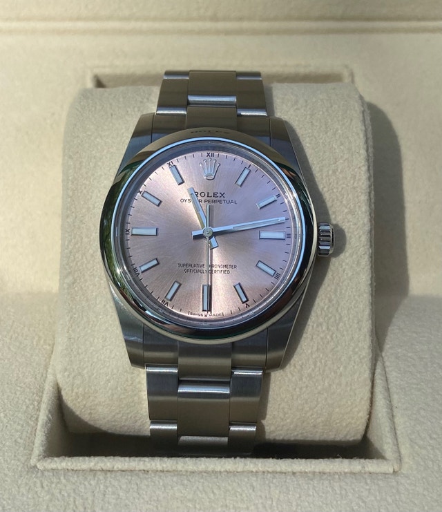 {SOLD check my other listings} Full set Rolex OP 34mm PINK dial