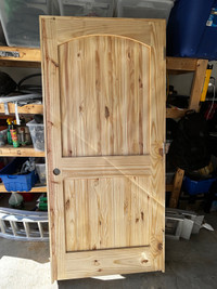 Arched Pine Wood Door