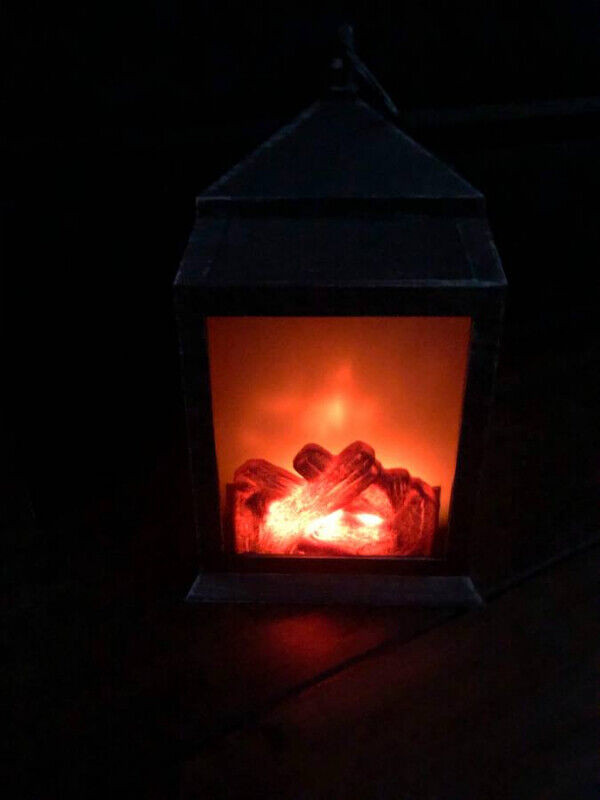 Cozy Realistic Fireplace Lantern in Home Décor & Accents in Burnaby/New Westminster - Image 4