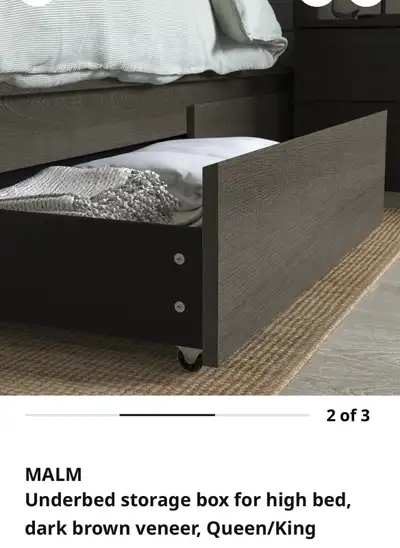 Brand new Ikea Malm Underbed Storage Boxes, View more