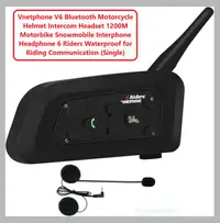 (NEW) Vnetphone V6 Bluetooth Motorcycle Helmet Intercom Headset
