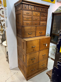 Solid oak file / multi drawer cabinet 