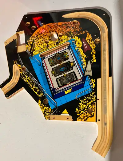 Excellent condition 1994 Data East WWF Royal Rumble pinball upper playfield. Located in Lindsay for...