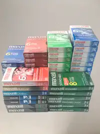 Cassettes Vierges Neuves VHS VCR Maxell - Blank VHS VCR Tapes