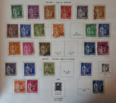 Timbres France lot 24 X type Paix tous différents, View more