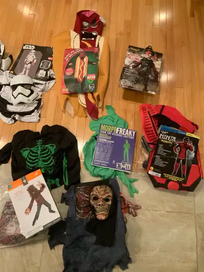 Swat team fits teenagers - $25 Grim reaper - teenage to adult - $20