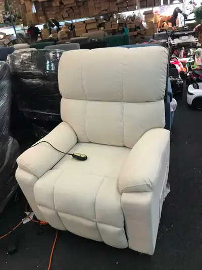 Fabric upholstered power lift recliner Chair  , View more