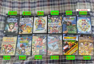 SUPER MARIO Games for Nintendo Gamecube ⎮ CIB Complete, View more