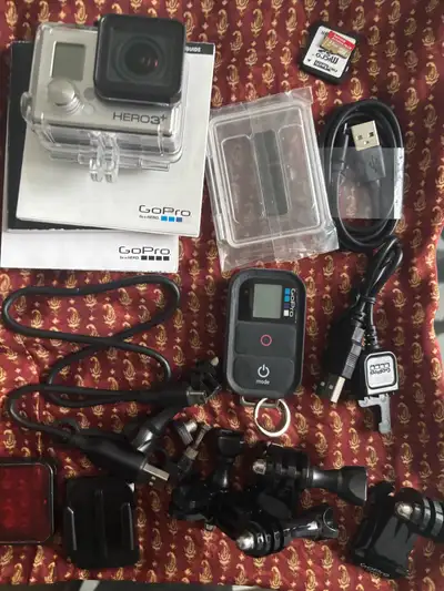 Older GoPro with accessories , scuba case