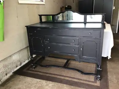 Black Buffet With Mirror, View more