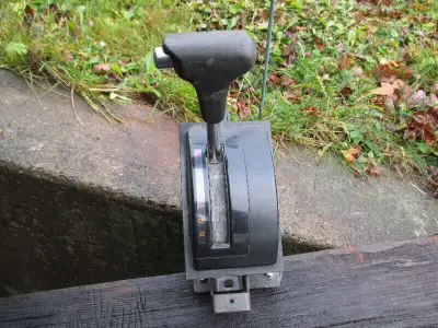 FLOOR SHIFTER IS IN EXCELLENT SHAPE. WORKS PERFECT. $100.00 FIRM GREAT FOR A RAT ROD, HOT ROD 902/53...