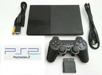 Console Sony Game Playstation 2 slim +Manette sans fil neuve, View more