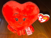 Ty Beanie Babies Emoji Movie Red Heart Plush 5" Valentine's Day