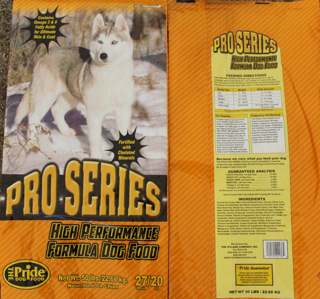 Pride Pro Series 27/20 dog food in Other in Barrie