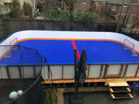 Backyard Hockey Rink Boards and Sport Court
