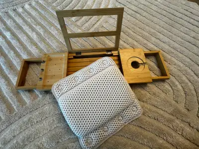 BATH TUB CADDY & PILLOW, View more