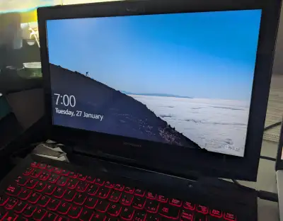 Lenovo laptop, 15.6", 4K, Intel Core i7, 16GB RAM, GeForce GTX,, View more