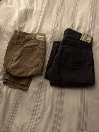 2 pairs Patagonia brand corduroy pants / cords - size 33/32, View more