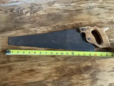 Vintage Wood Handle Saw !, View more