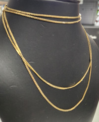 13.552g 10k Yellow Gold Necklace (60 Inch Chain)