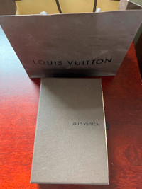 Louis Vuitton empty wallet box and paper bag