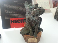 Cerberus Bronze Sculpture by Mary Hecht - Estate Collection