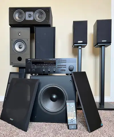 Yamaha Receiver Energy Speaker Home Audio System w/ Subwoofer, , View more