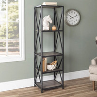 Bookcase, bookshelf, office shelf, standing shelf,  metal frame
