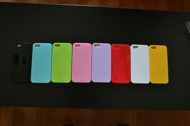 APPLE iPHONE CELL PHONE SILICONE GEL CASE/COVER  5 5S 5SE in Cell Phone Accessories in Burnaby/New Westminster - Image 3