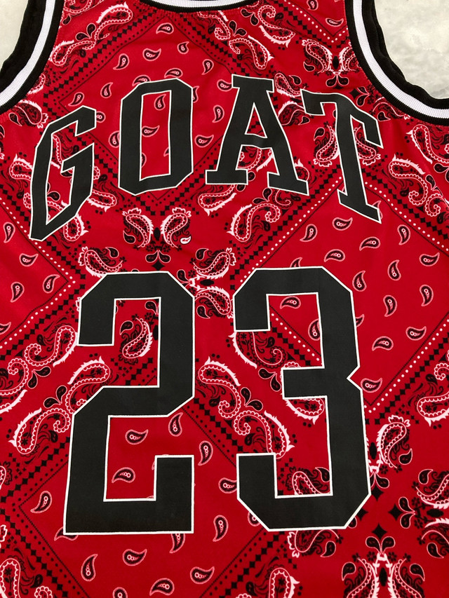 GOAT 23 Kids Jersey Red Bandana Style Medium Youth Size in Kids & Youth in Hamilton - Image 2