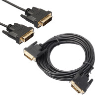 Digital Monitor DVI D to DVI-D Gold Male 24+1 Pin Dual Link TV C
