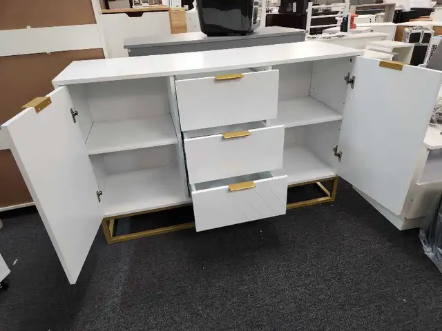 3-Drawer Sideboard,Kitchen Storage Cabinet in Hutches & Display Cabinets in Markham / York Region - Image 3