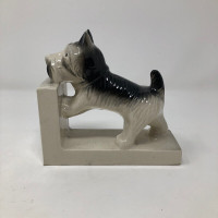 Vintage Japan Ceramic Scottie Dog Terrier Bookend